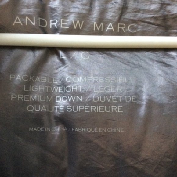 Women's Andrew Marc Down Coat Size Large - Picture 3 of 3